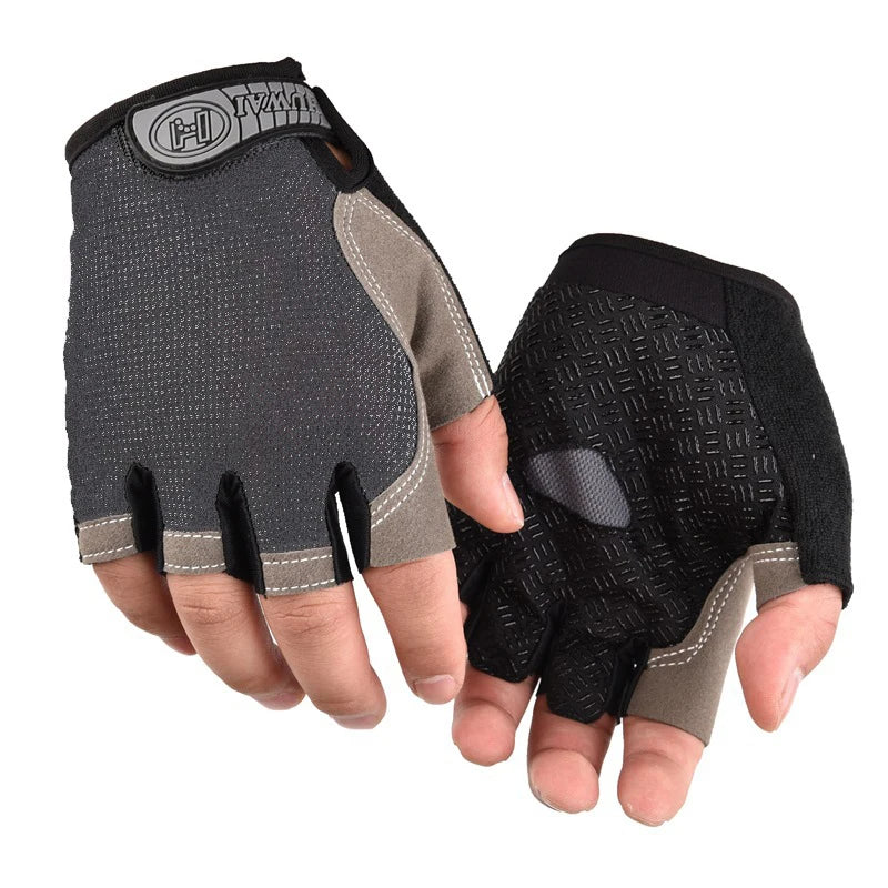 Men Cycling Bicycle Gloves Half Finger Gym Gloves Women Mitten Breathable Anti-slip Glove Fitness Sport Training Gloves