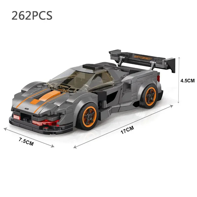 Speed Series Racing Sports Vehiclea Technique Car Supercar Building Blocks Set Bricks Classic MOC Model Toys For Kids