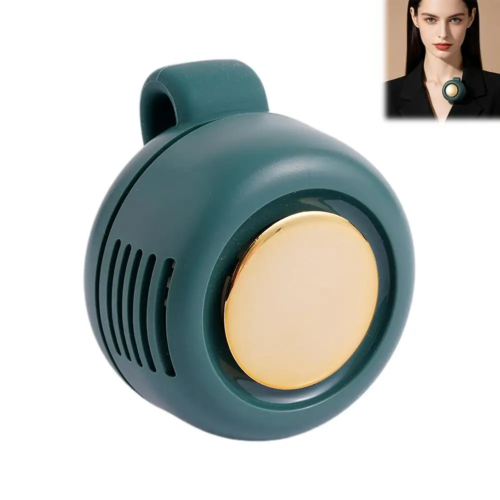 Portable Silent Bladeless Electric Fan Mini Clip On Waist Whirlwind Fan Summer Outdoor Gym Fast Cooling Rechargeable Fan