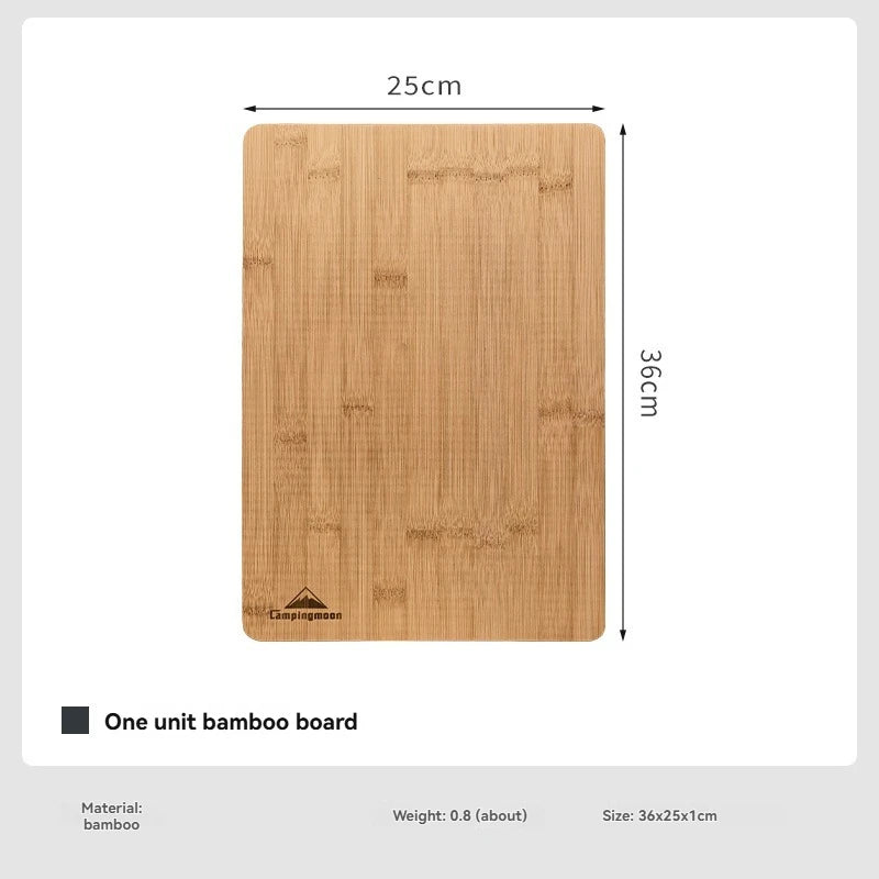 CAMPINGMOON Bamboo Board BBQ CK-P25 Portable Bbq Accessories Outdoor Camping IGT Wooden Table Top Dish Food d Tray
