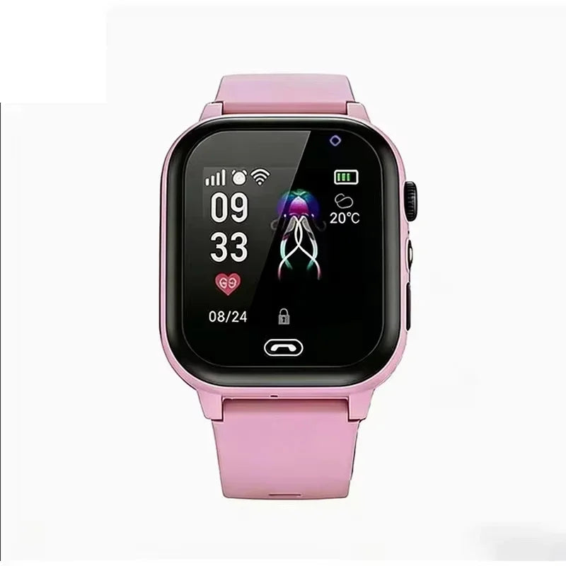 Lenovo 5G Kids Smart Watch 8K HD Camera SOS GPS Location Sim Card Call Waterproof Child SmartWatch for Boys Girls iOS Android