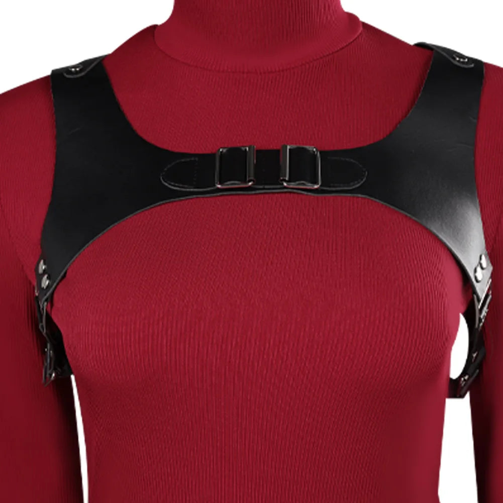 Female Ada Cosplay Wong Costume Dress Belt Wig Roleplay Outfits Fantasia Halloween Carnival Disguise Suit For Adult Women