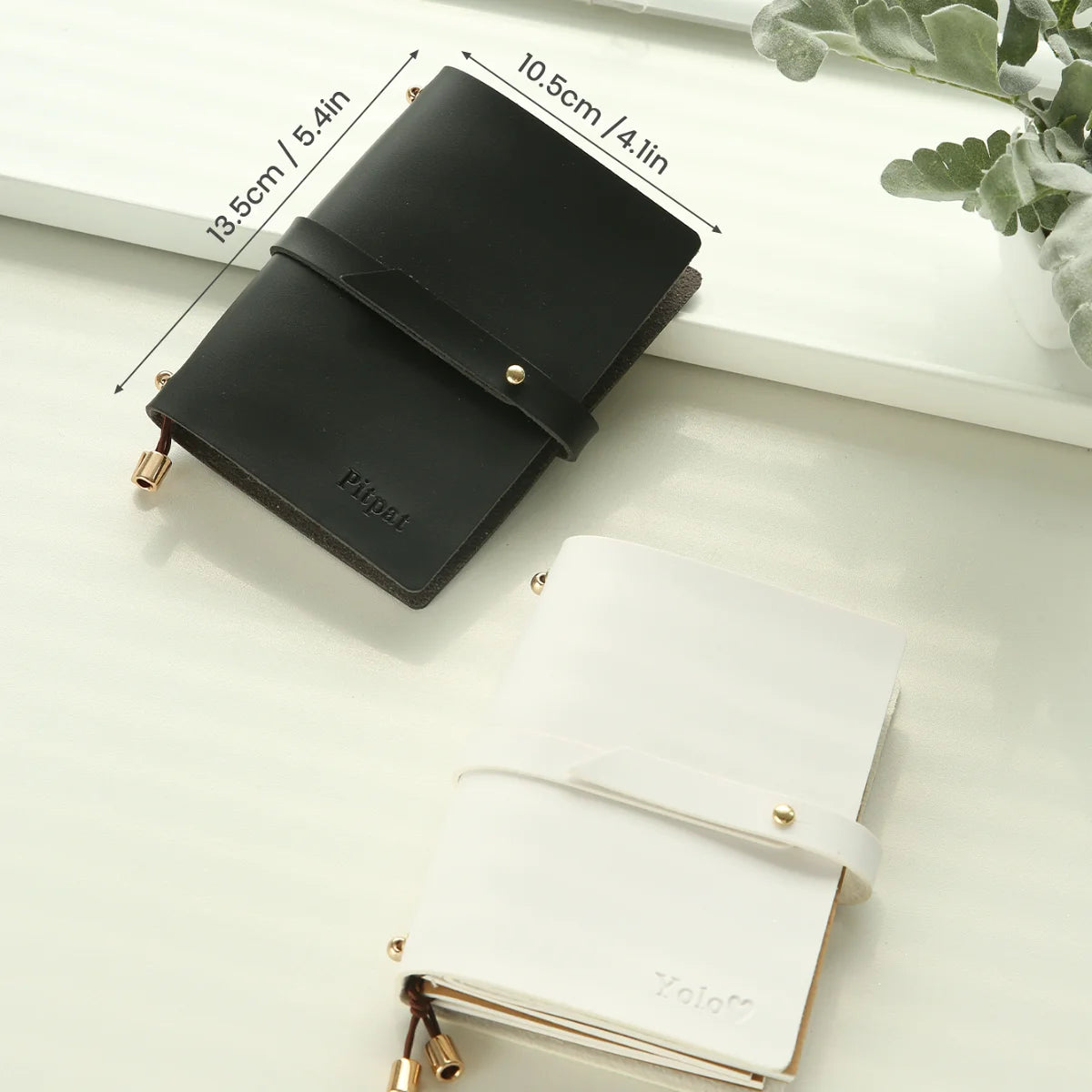 Customized Name Passport Holder Personalized Imprinted Card Bag with A7 Journal Cards Holder Customize Letters Cover Wallet