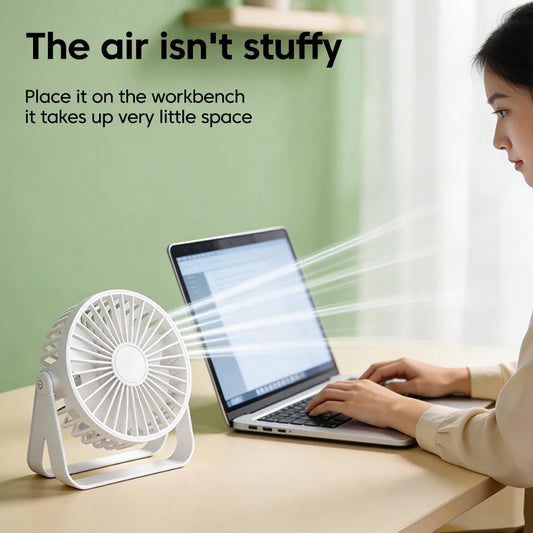 Mini USB Desktop Fan Portable Fan Desktop Office USB Quiet Cooling Fans Suitable For Student Dormitory Summer Home Office