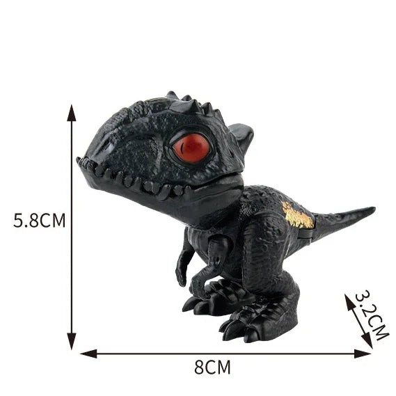 Jurassic Finger Dinosaur  Tyrannosaurus Model Toys for Kids Finger Biting Dinosaurs Movable Joints Dinosaur Toy for Boy Gift