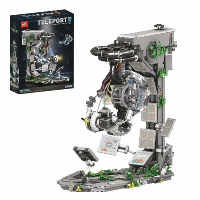GLaDOS Portal 2 with LED Motor Building Blocks Decrypt Puzzle Game Robot Aperture Lab Brick Model Kit Adults DIY Gift 1976PCS