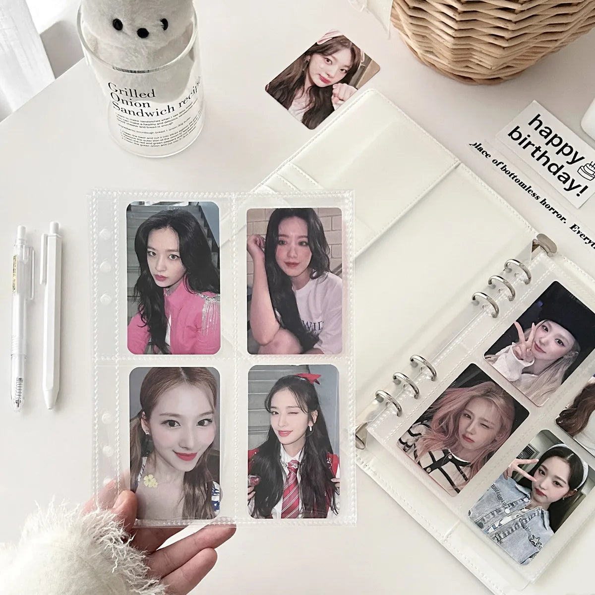 MINKYS Original Design Starrry Star PU A5 Kpop Photocard Binder Collect Book Idol Photo Card Holder Photocards Album