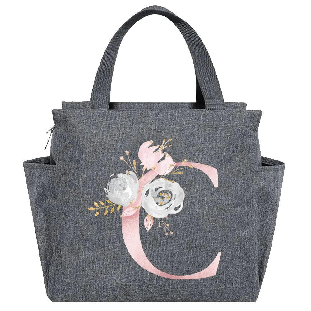 Insulated Lunch Bag  Cooler Lunch Box Portable Insulated Canvas Bento Pack Thermal Food Picnic Rice Bag For Women Kids