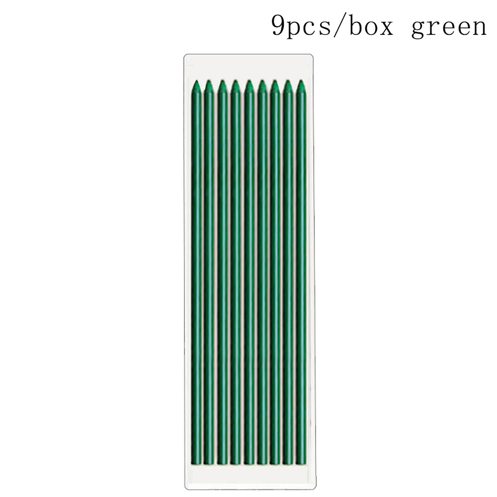 6Colors 2.8mm Metal Solid Carpenter Mechanical Pencil with Sharpener 2B Lead Core Deep Hole Construction Marking Scriber Tool