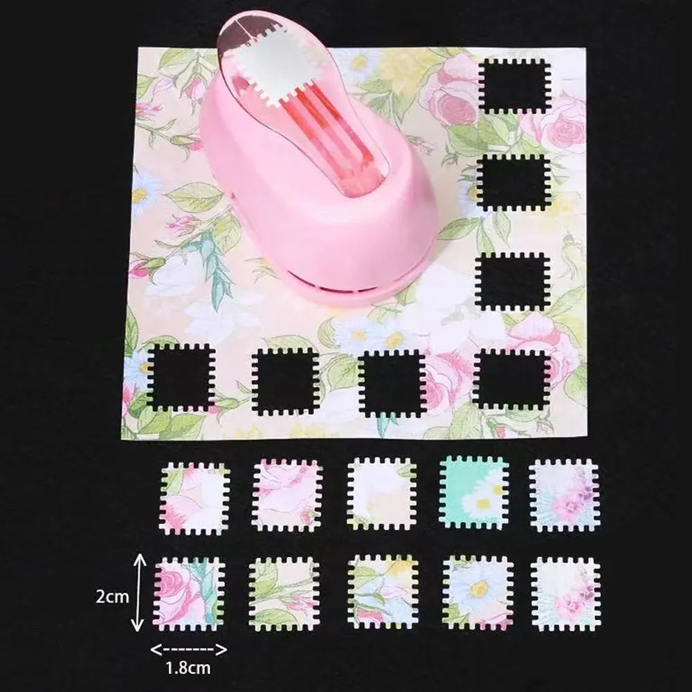 One-piece stamp embossing tool, stamp journal hole punch, creative handmade embossing tool, journal material collection tool.