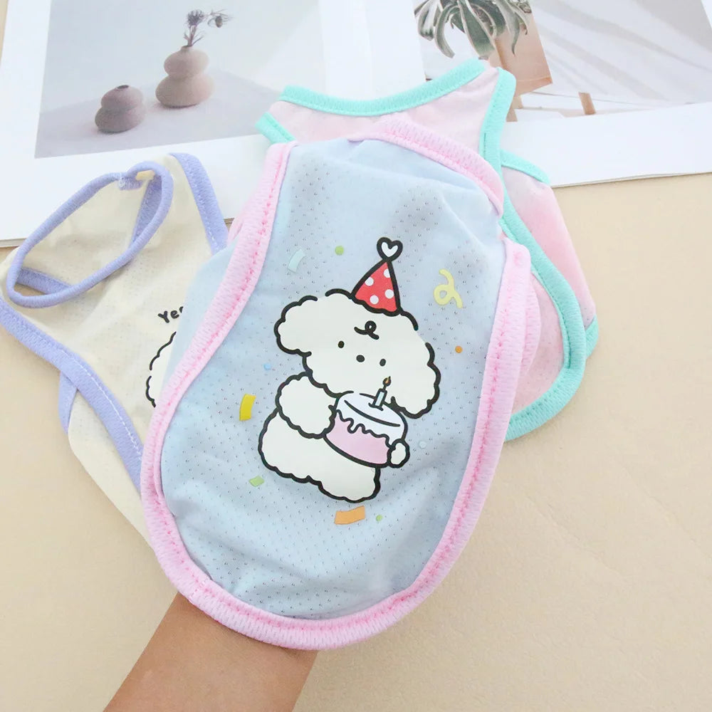 Cat and dog cool breathable cooling clothing pet summer cool clothes comfortable cool vest Teddy corgi XS-6XL