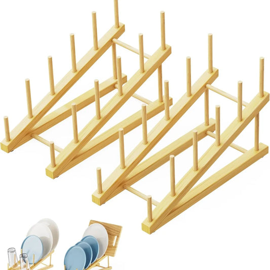 Bamboo plates, bowls, cups, books, pot LIDS, cutting boards, drying racks, brackets, draining racks, storage racks, organizer, k