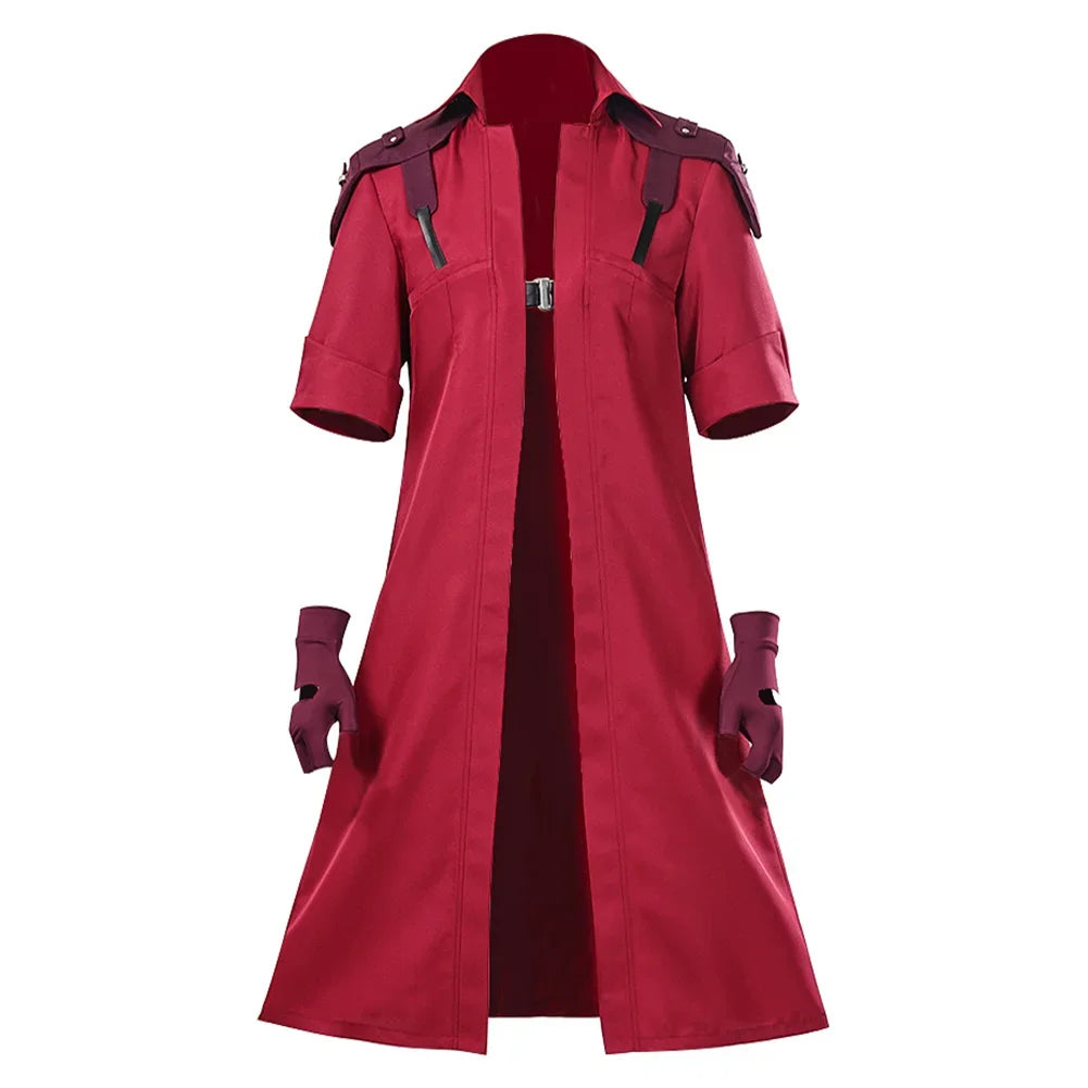 DMC 5 Dante Cosplay Jacket Coat Gloves Men Costume Disguise for Adult Man Coat Fantasy Roleplay Outfits Halloween Carnival Suit