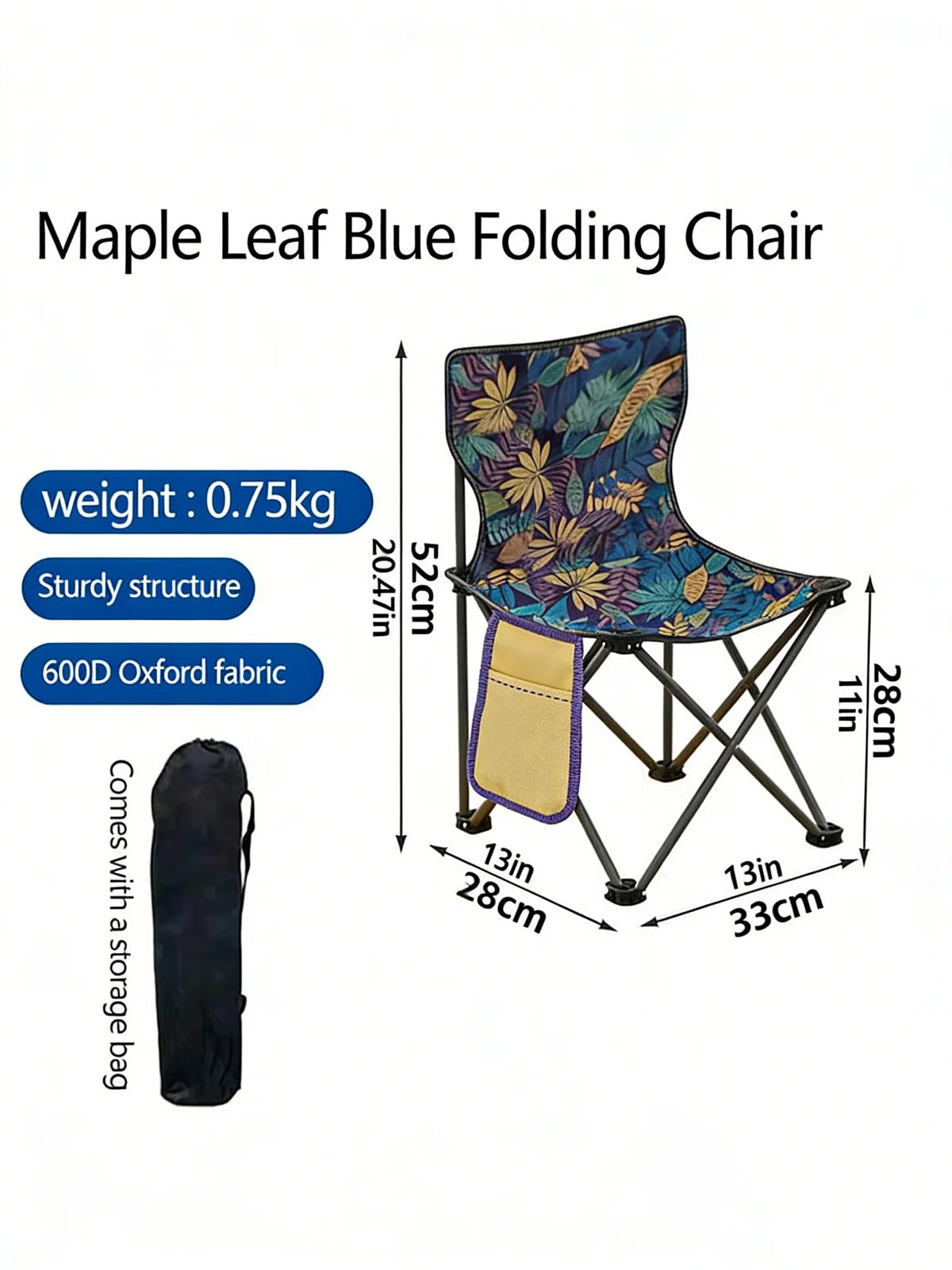 Outdoor Folding Chair Portable Camping Picnic Fishing Beach Chair Alloy Stool for Outdoor Leisure