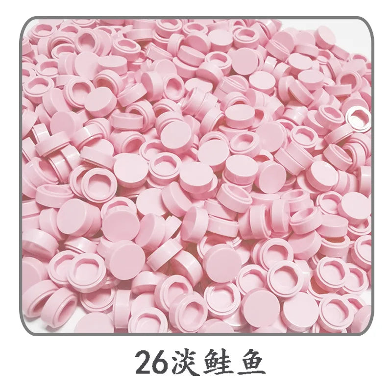 500pcs 1x1 Round  98138 Pixel Art Remix Building Block Toy Mosaic Drawing Series