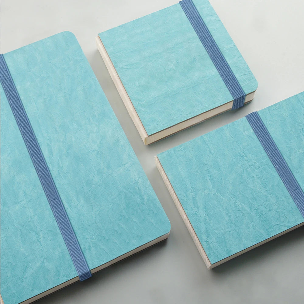 POTENTATE Blue Color Watercolor Journal Drawing Book Hand Notebook Sketch Pad 100% Cotton 300gsm Cold Press for Art Supplies