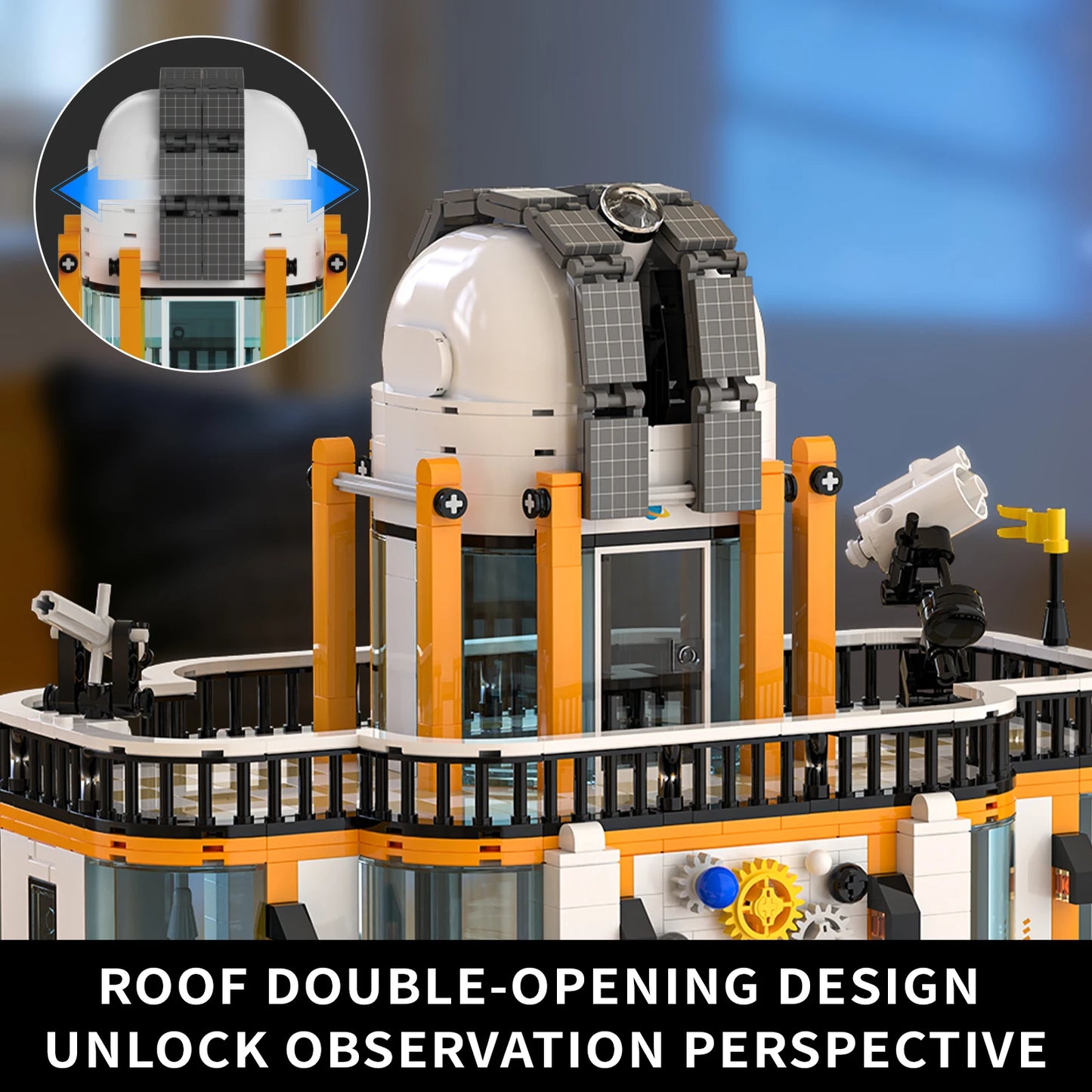 Space Exploration Station Building Toys Kit Science Center Model With Telescope STEM Educational DIY Toy Gift For Aldults Kids
