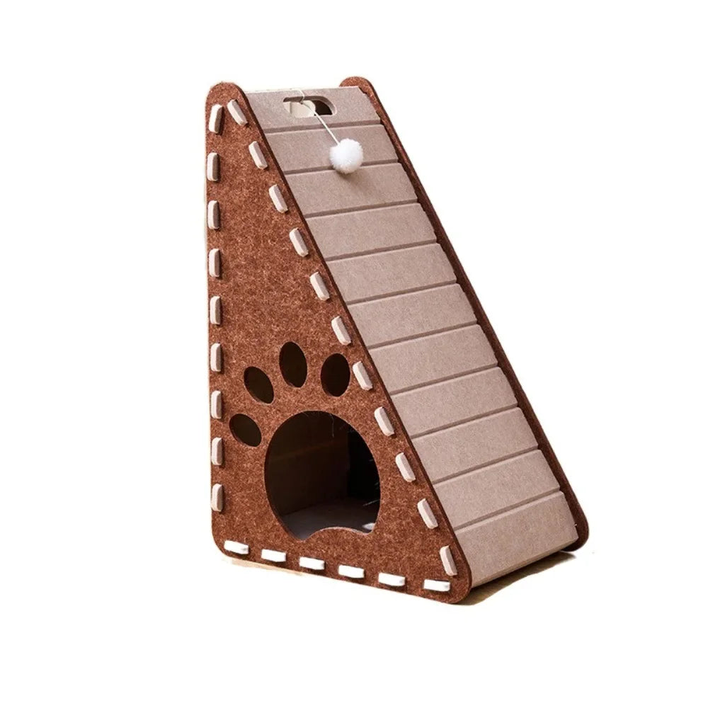 Vertical L-Type Cat Scratch Board Felt Scratch-resistant Cat Climbing Frame Nest Integrated Abrasion-resistant Cat Toy Supplies