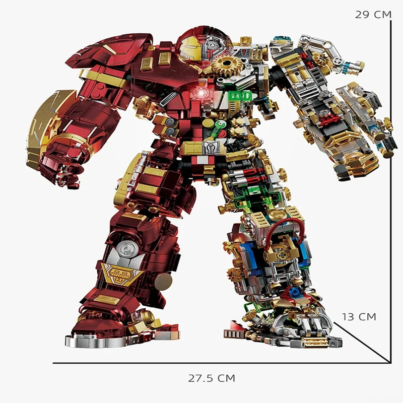 Variety Iron Heroes Blocks Action Figures Mark Building Sets Buster Mech DIY Brick Collectible Toys for Boys Adult Kids Gifts