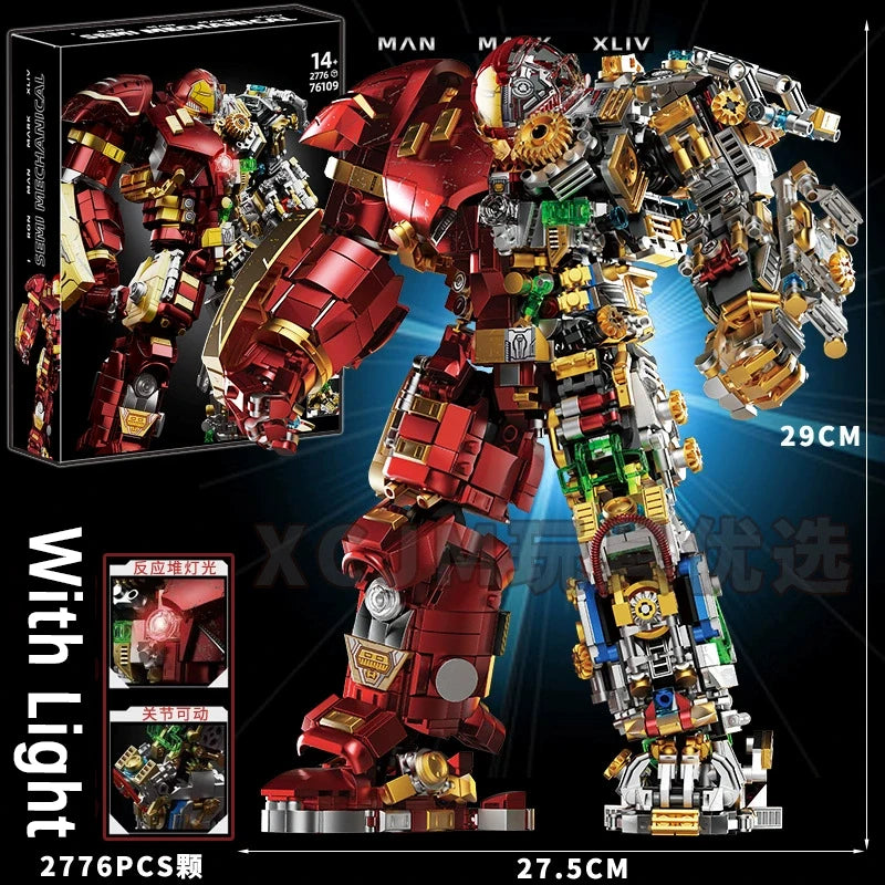 Variety Iron Heroes Blocks Action Figures Mark Building Sets Buster Mech DIY Brick Collectible Toys for Boys Adult Kids Gifts