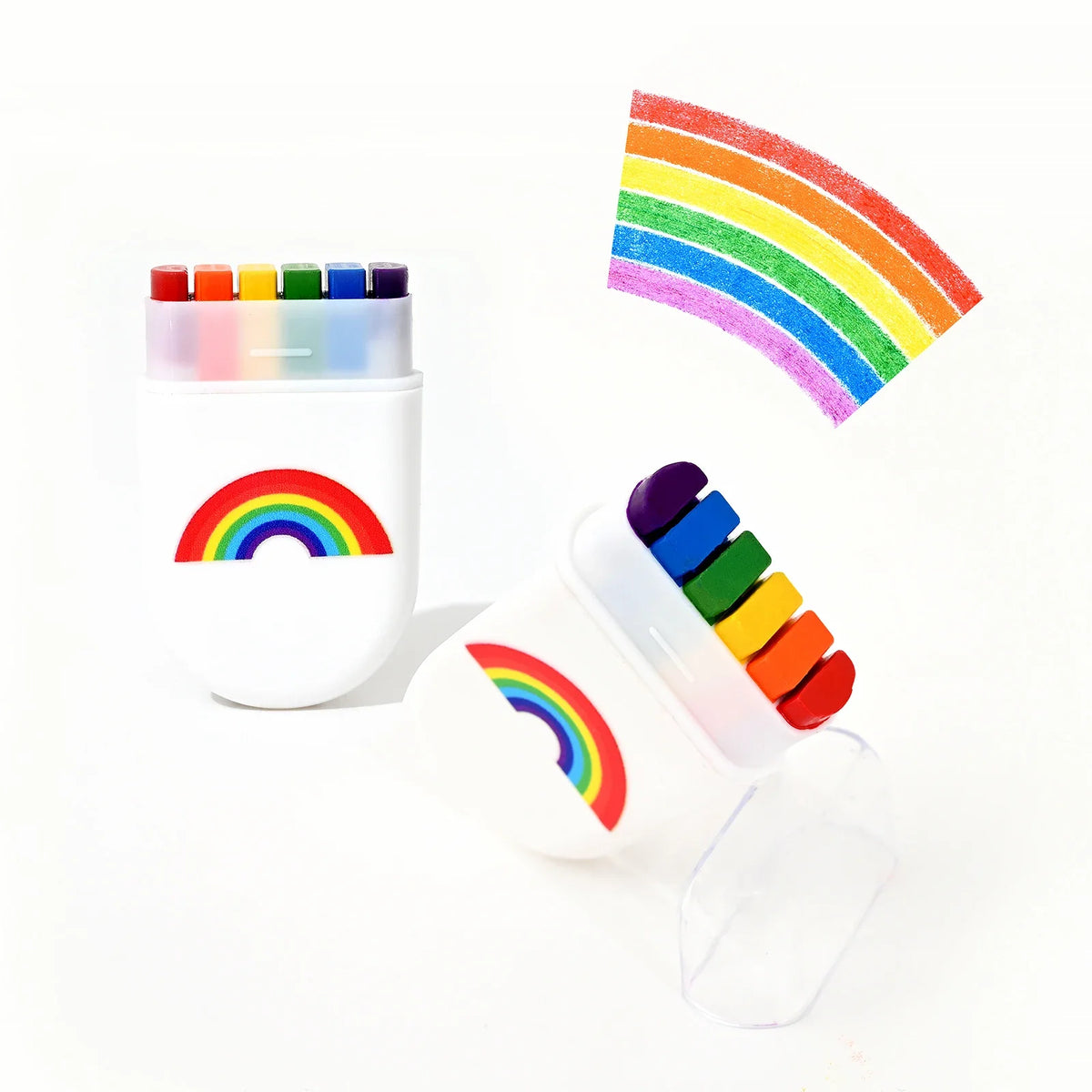 6 Colors Rainbow Crayon Paint Stick - Colorful Birthday Party Favors , Family Theme Party Supplies Gift