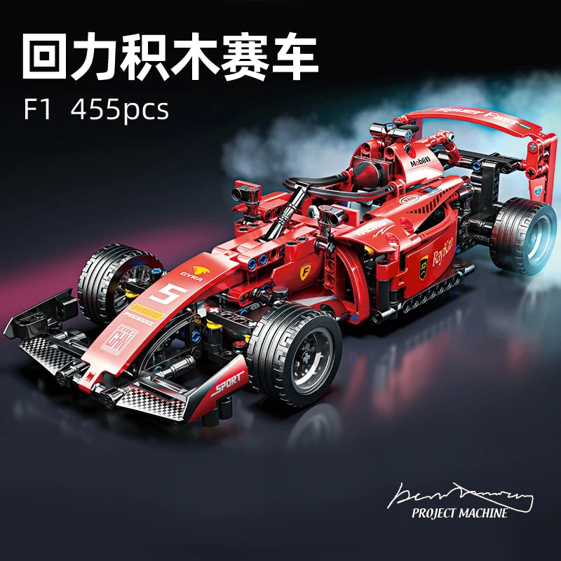 2025 Technical NEW F1 Racing Car Building Blocks Set MOC Model Kit DIY Assembly Bricks Creative Educational Toys For Children