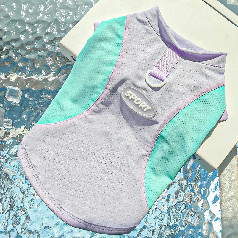 Summer Cooling Vest Thin Pet Dog Clothes Breathable Mesh Dog T Shirt Chihuahua Bichon Dog Clothing Cat Vests Puppy Undershirts