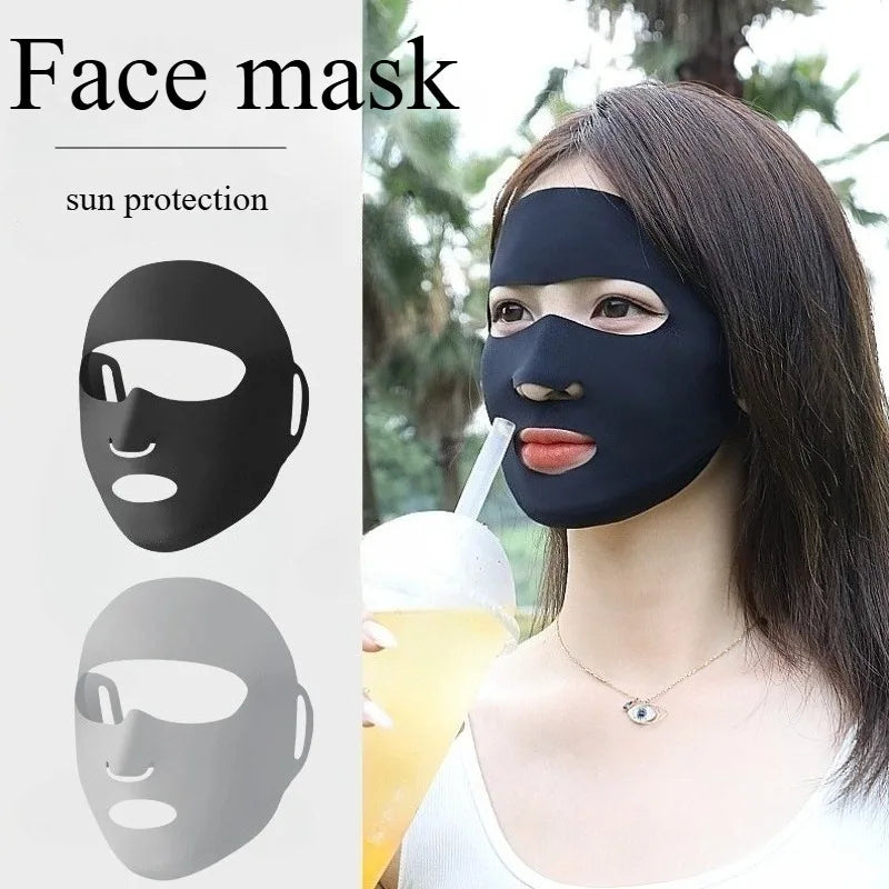 Summer UV Protection Face Mask for Men Women, Full Face Sun Mask for Outdoor Running Cycling,Breathable Cooling Sports Balaclava