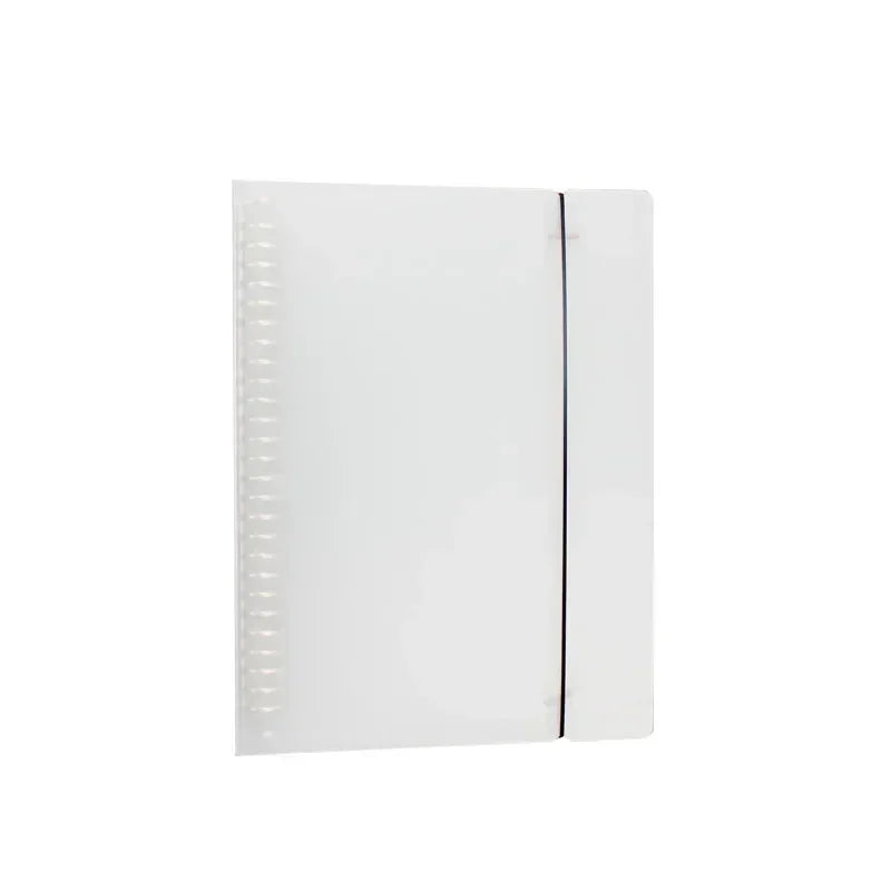 A5/A6A/A7 Transparent Loose Leaf Binder Notebook Cover Zipper Bag Note Book Journal Planner Accessories Stationery Supplies New