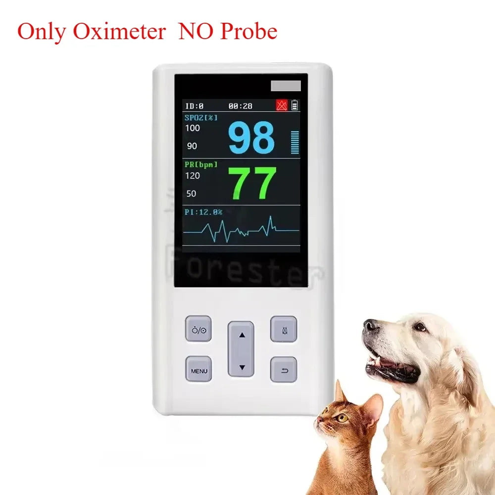 Portable Pulse Oximeter  for Heart Rate and  Saturation with Veterinary and Medical SPO2 with Memory