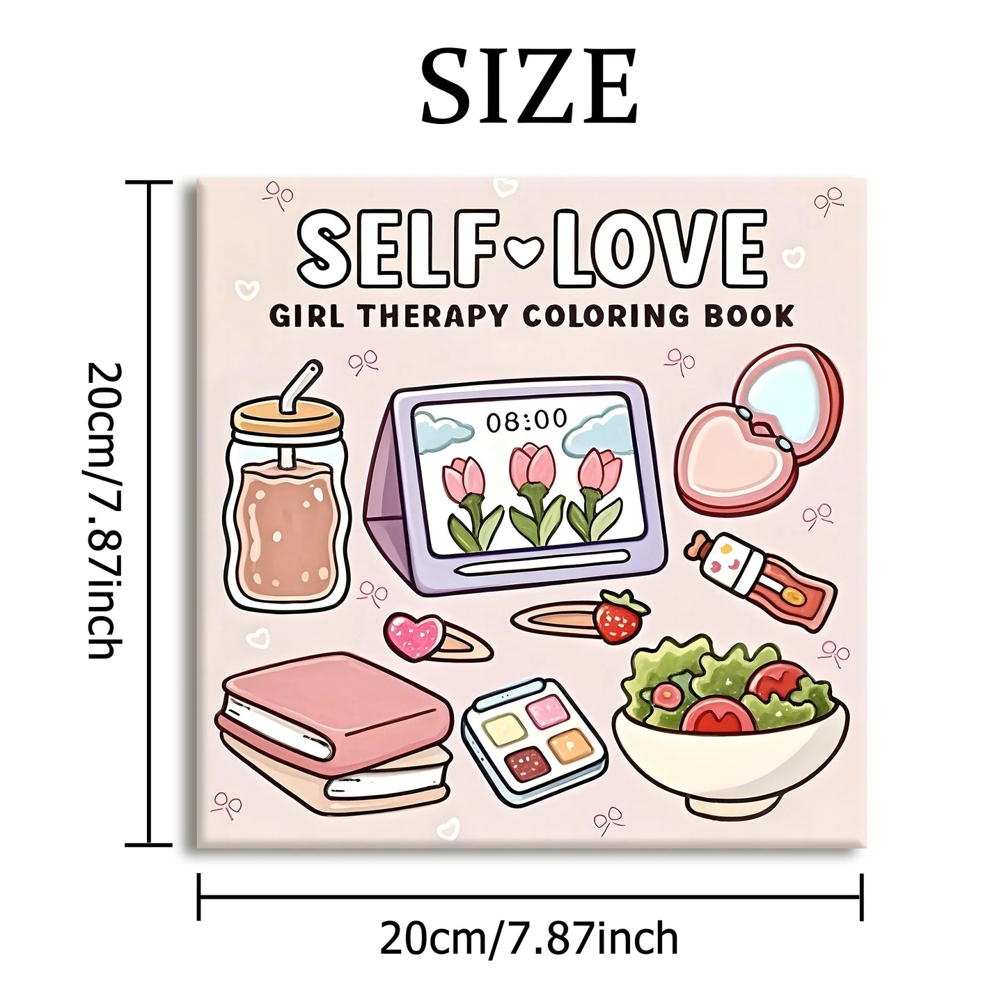 Self Love Coloring Book for Adults - Bold & Easy Stress Relief Patterns, Cute Animal & Floral Designs, Perfect Birthday Gift
