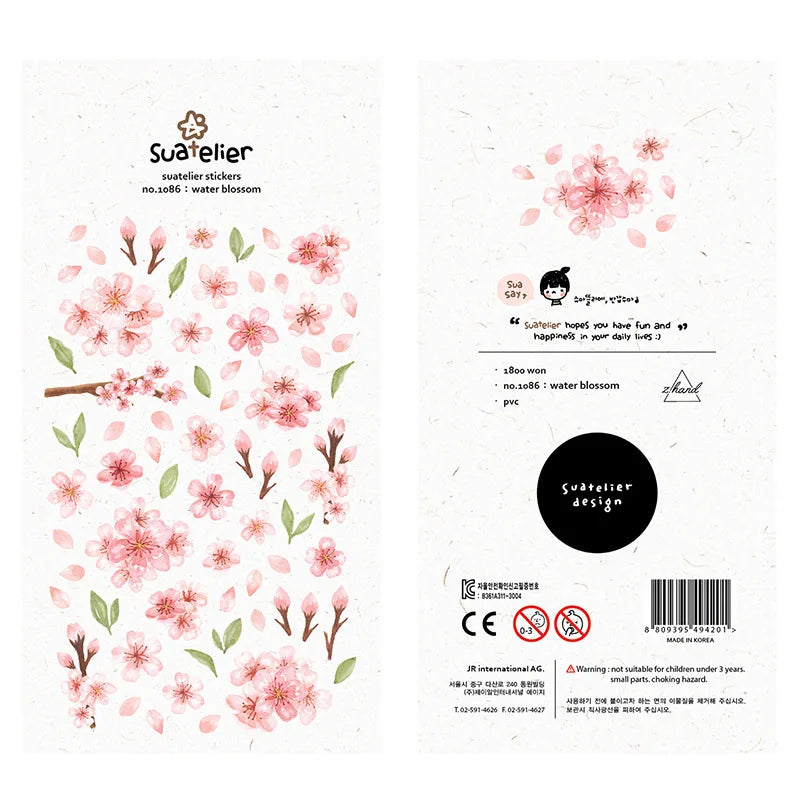 Korean Import Original Suatelier Collection Kawaii Daily Stickers Scrapbooking Diy Journal Stationery Sticker Deco Art Supplies