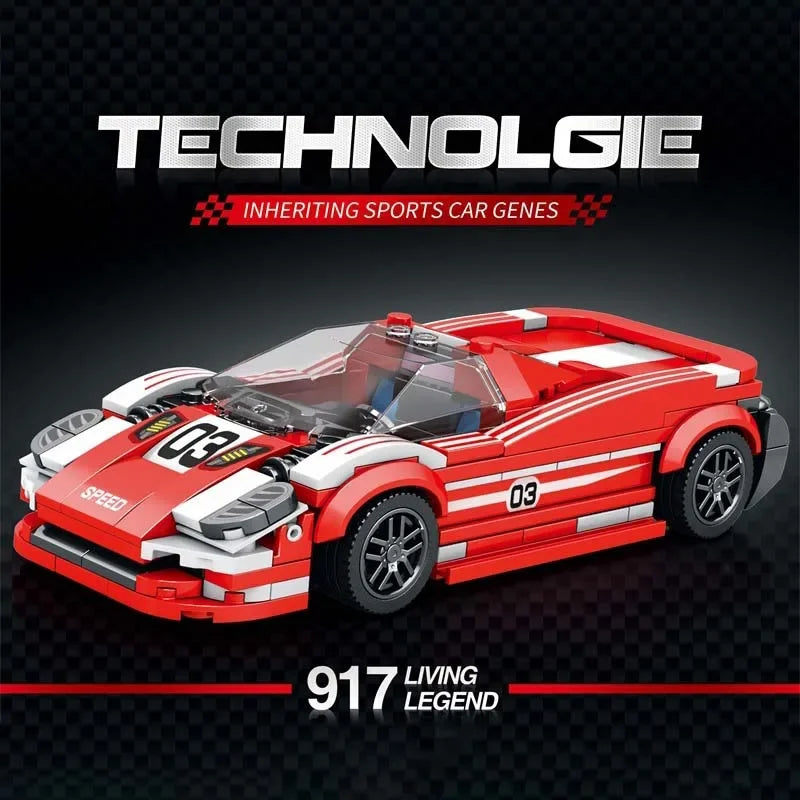 Speed Series Racing Sports Vehiclea Technique Car Supercar Building Blocks Set Bricks Classic MOC Model Toys For Kids