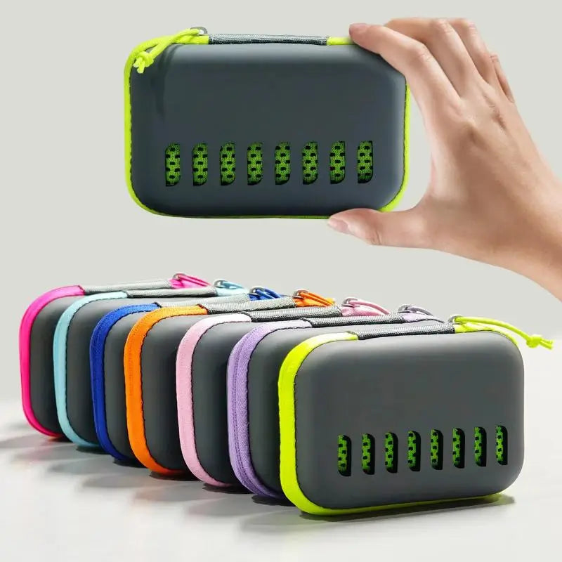 Summer Cooling Sports Towel Quick Dry Towel Portable Fitness Sweat Absorbing Towel Outdoor Workout Cooling Towel with EVA Box