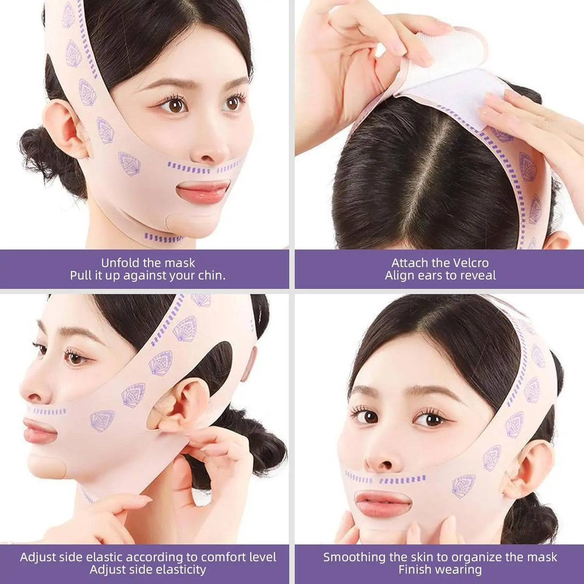 Chin Cheek Slimming Bandage V Shaper V Line Lifting Mask Face Lifting Anti Wrinkle Strap Sleeping Mask Beauty Health Reusable