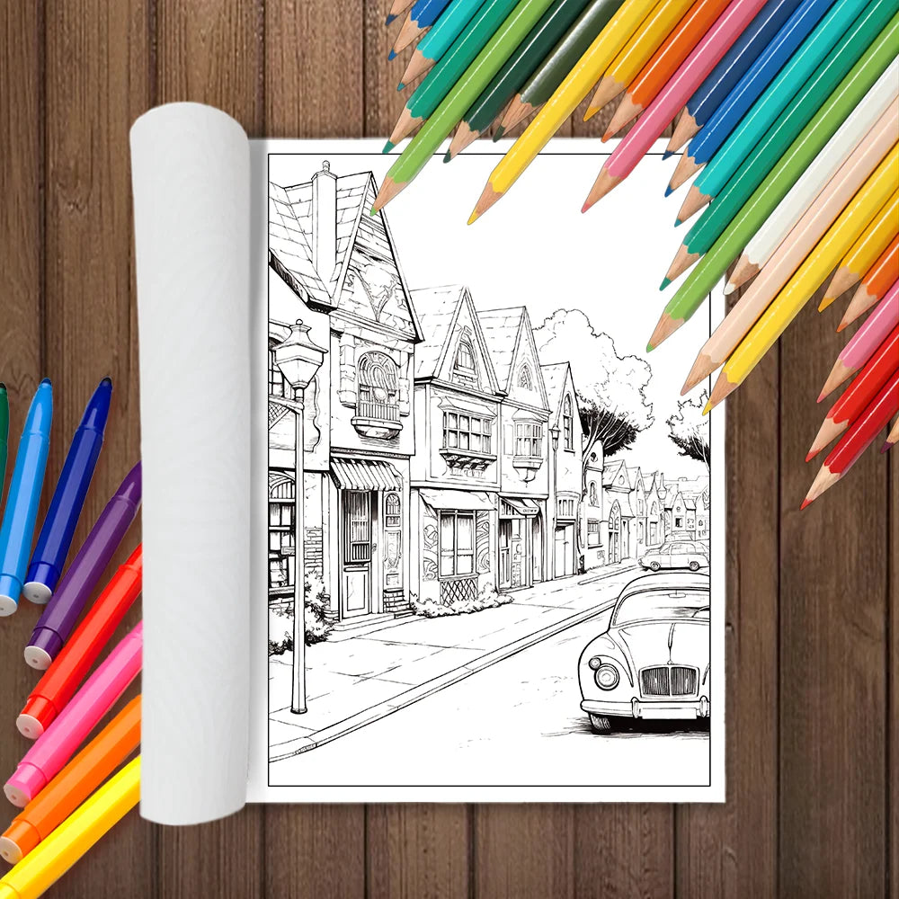 1pc, Retro coloring book, Teenagers coloring book, 30 different patterns, 100gsm thick paper, stress relief, birthday gift
