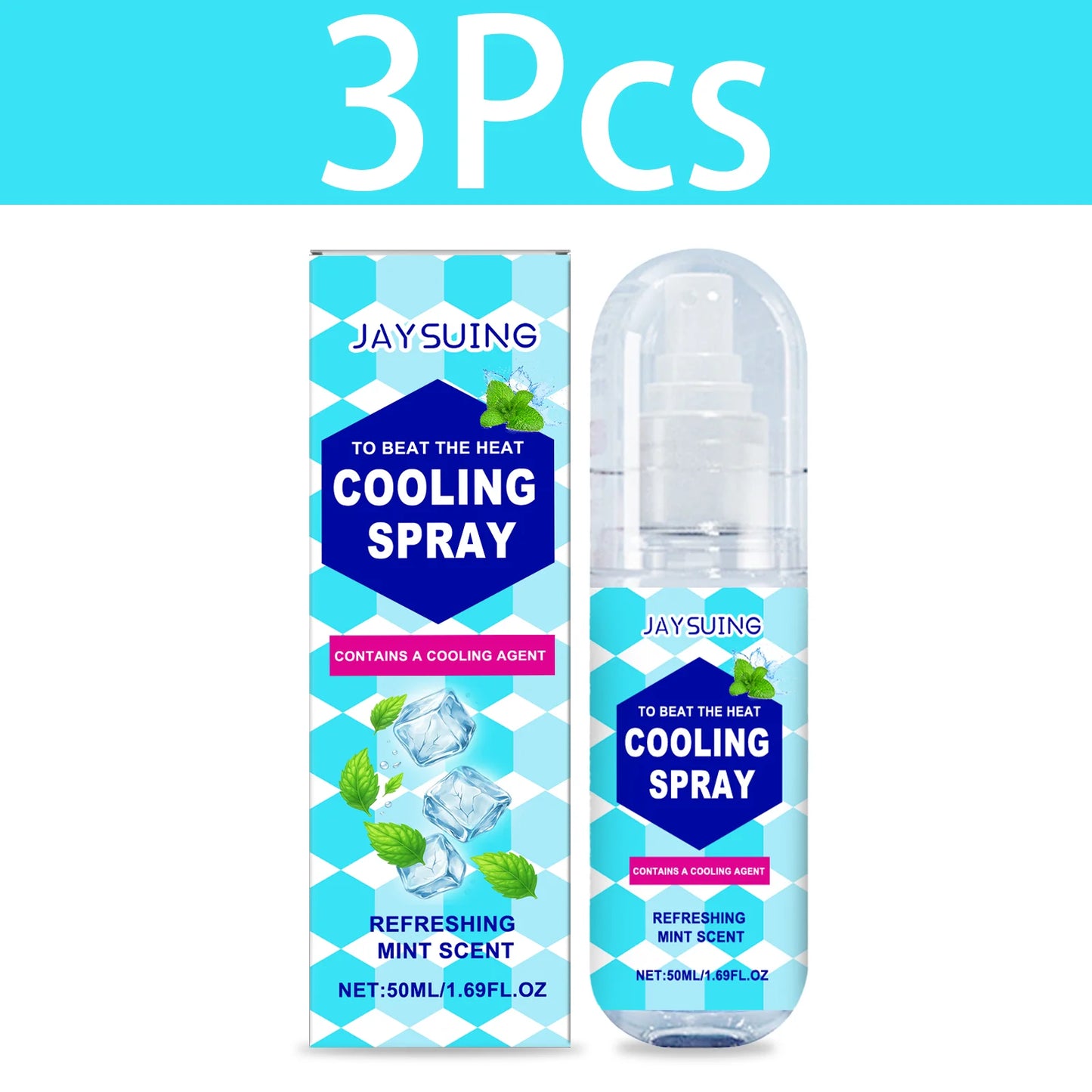 Cooling Spray Portable Outdoor Cool Sensation Body Spray Summer Instant Refreshing Mist Anti-Heat Hydrating Gentle Skin Care