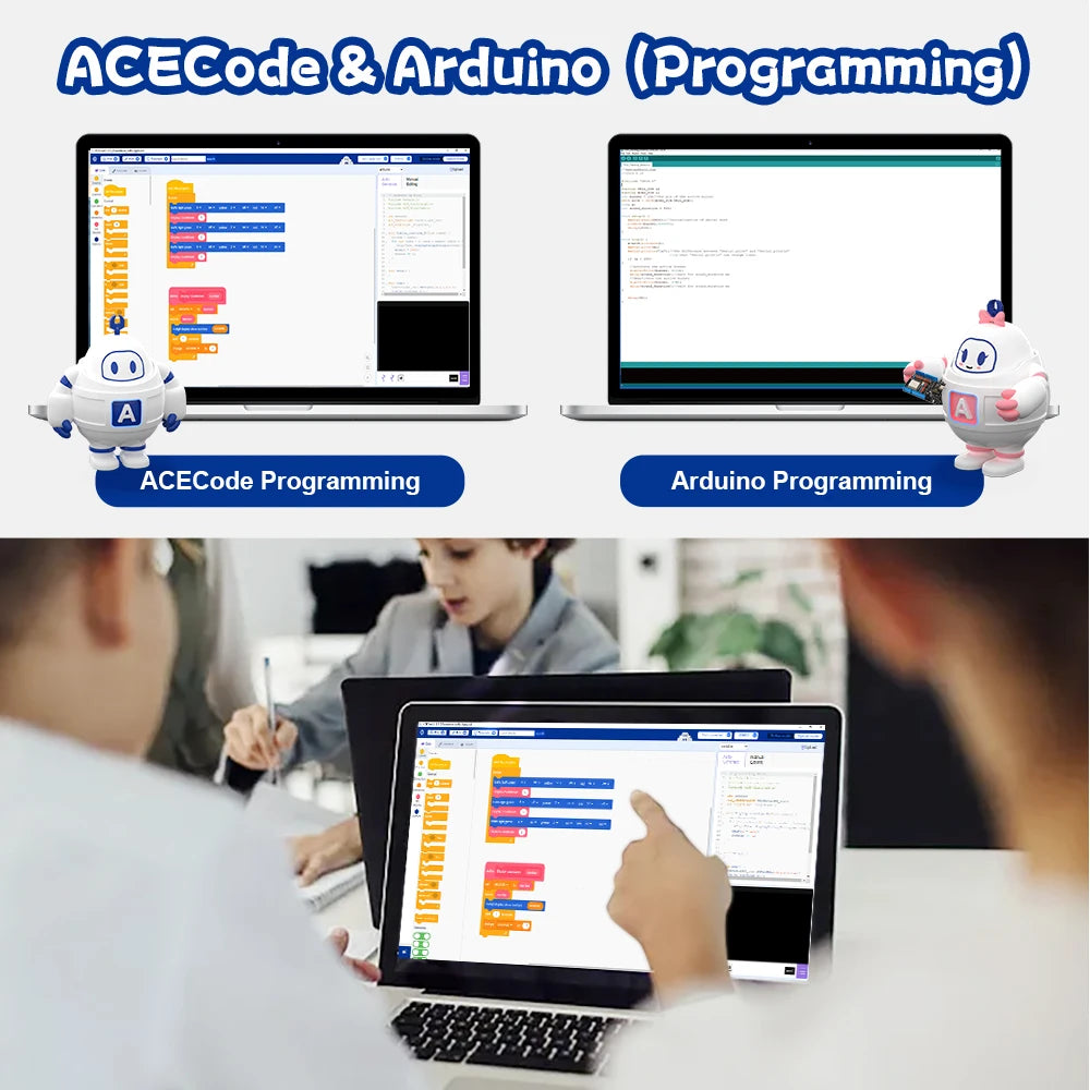 ACEBOTT Robotics for Kids Bionic Biped Robot Kit for Arduino ESP32 STEM Science Kits Cool Engineering Building Toys