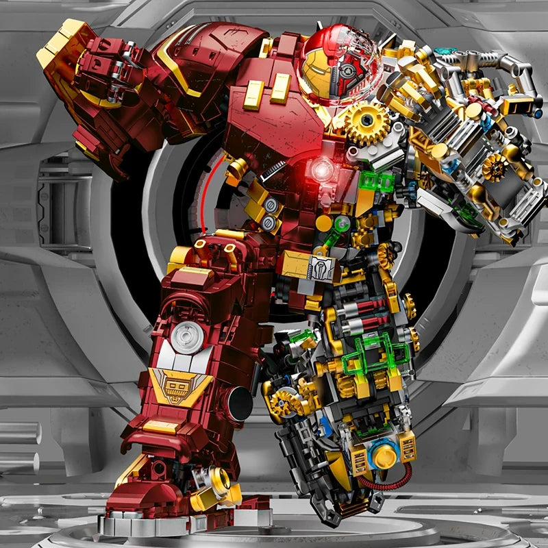 Variety Iron Heroes Blocks Action Figures Mark Building Sets Buster Mech DIY Brick Collectible Toys for Boys Adult Kids Gifts