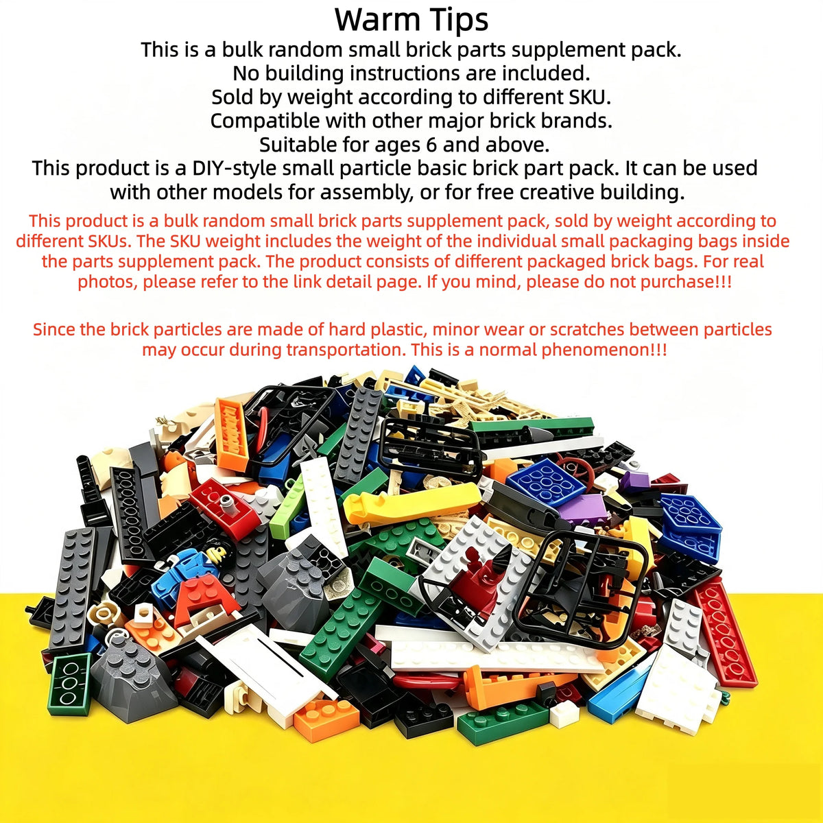 Pieces Building Blocks City DIY Creative Bricks Toys Bulk Random Model Parts Pack Figures Educational Kids Toys Children Gifts