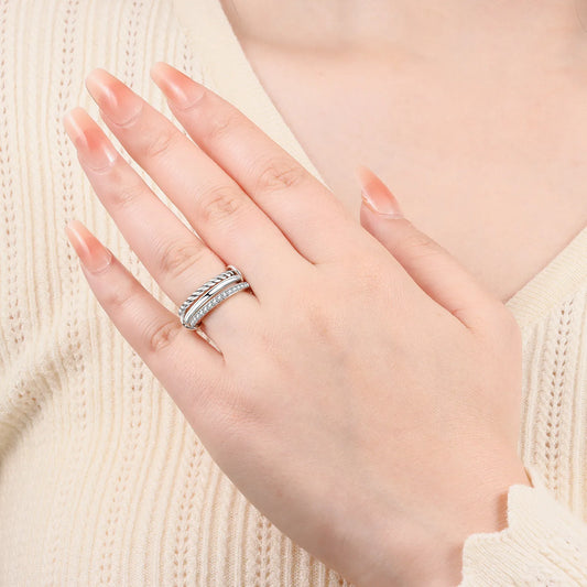 Orstarry S925 Sterling Silver Simplicity Designed Closed Ring For Women Original Finger Ring Jewelry Party Fine Trendy Gifts
