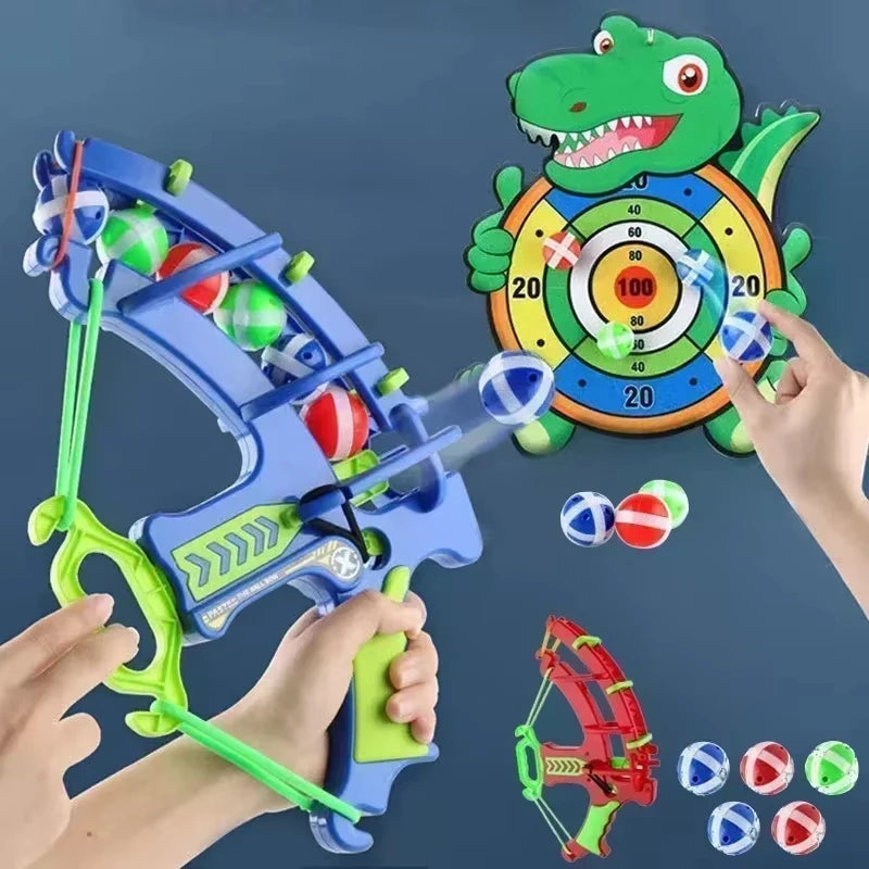 Montessori Throw Sport Slingshot Target Sticky Ball Dartboard Animal Dinosaur Sports Toys Indoor Outdoor Educational Game