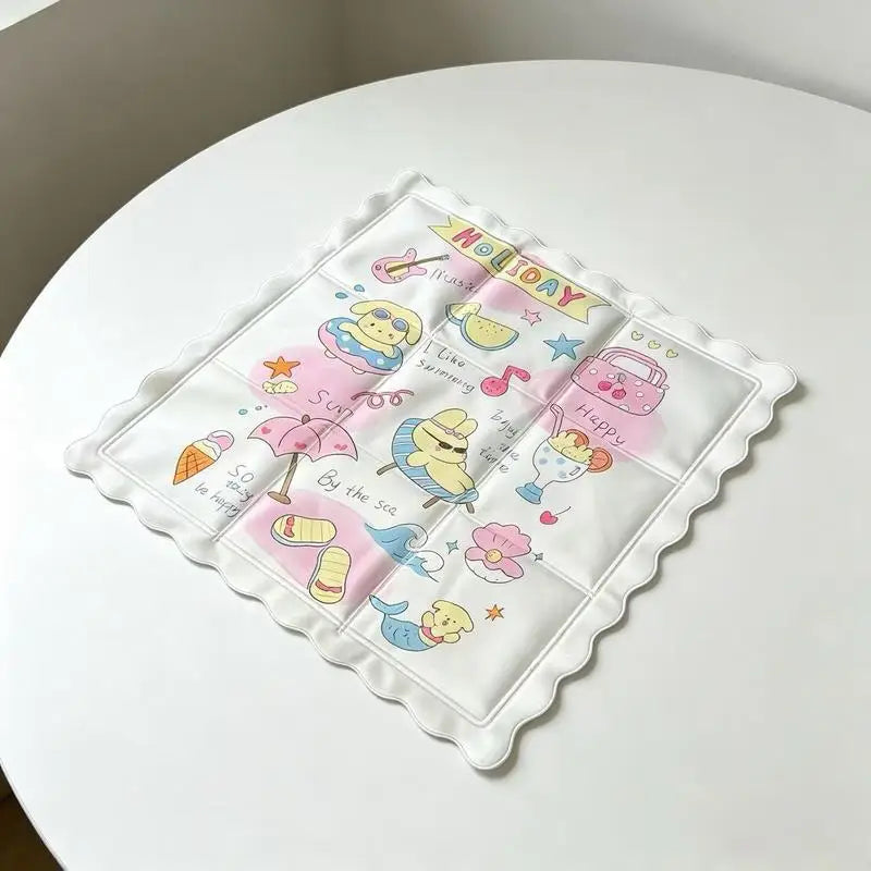 Rilakkuma Cooling Gel Seat Cushion Summer Ice Cooling Pad Waterproof Heat Dissipation For Car Office Dormitory Chair Buttock Mat