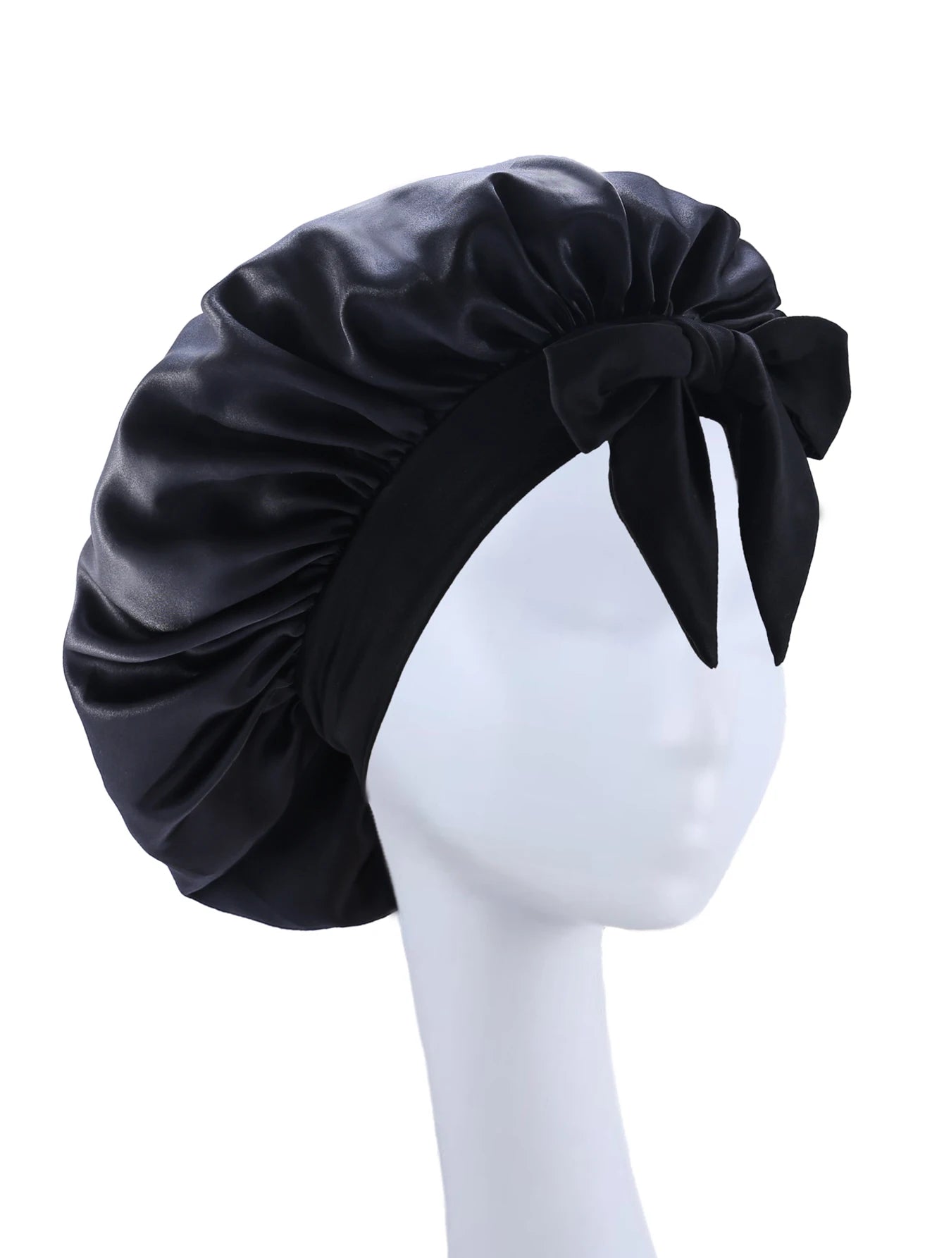 Silk Bonnet for Sleeping Women Satin Bonnet Hair Bonnet night sleep cap scarf wrap for curly hair With Tie Band for Curly Ha