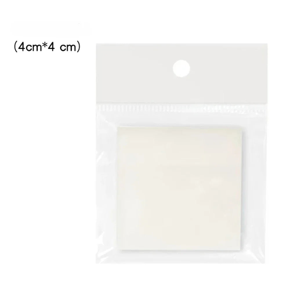 50 Sheets Transparent Waterproof Posted It Sticky Note Pads Notepad Clear Self-Adhesive Posits School Stationery Office Supplies