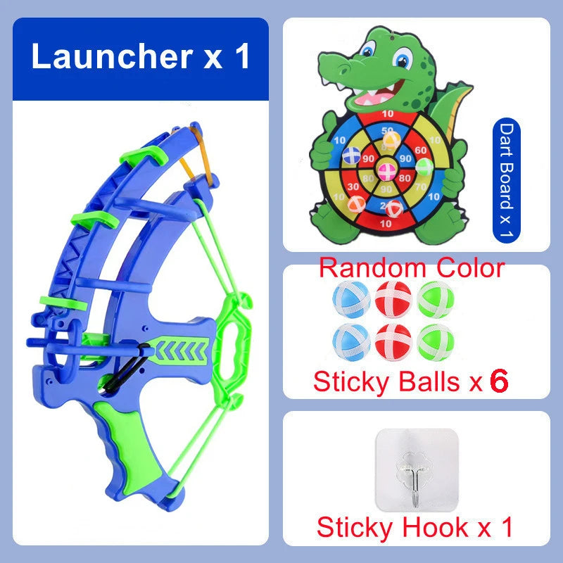 Montessori Throw Sport Slingshot Target Sticky Ball Dartboard Animal Dinosaur Sports Toys Indoor Outdoor Educational Game