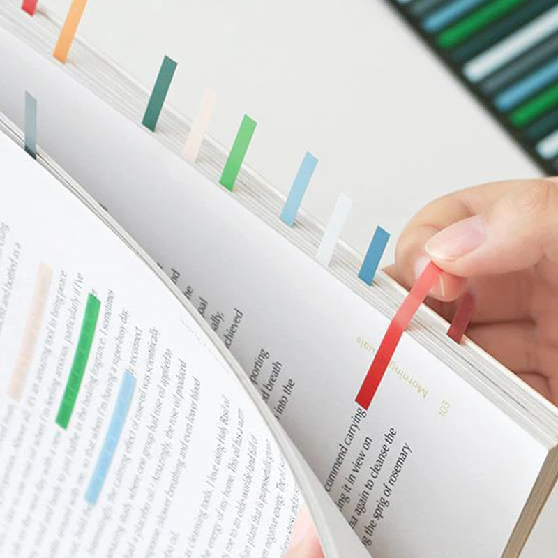 300 Sheets Rainbow Color Index Memo Pad Sticky Notes Paper Sticker Posted It Notepad Bookmark School Supplies Kawaii Stationery