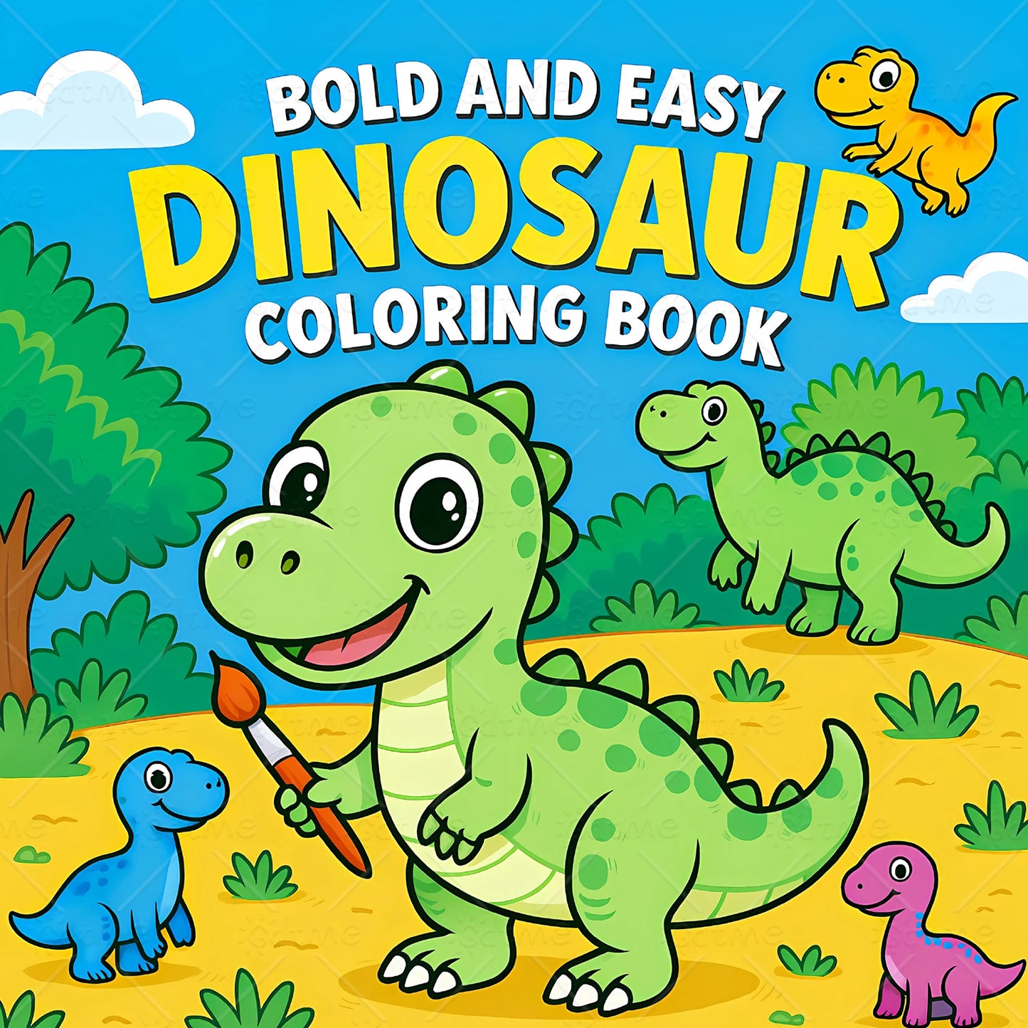TINY DRAGON'S DAY COZY AND CUTE Coloring Book for Adult Relieve Stress Kill Time DIY Painting Drawing Book Kids Educational Toys