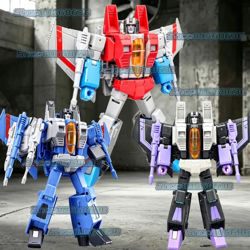 New JCS SS86 Starscream Action Figure KO Transformation G1 Skywarp Thundercracker Figures 18cm Collection Model Toys