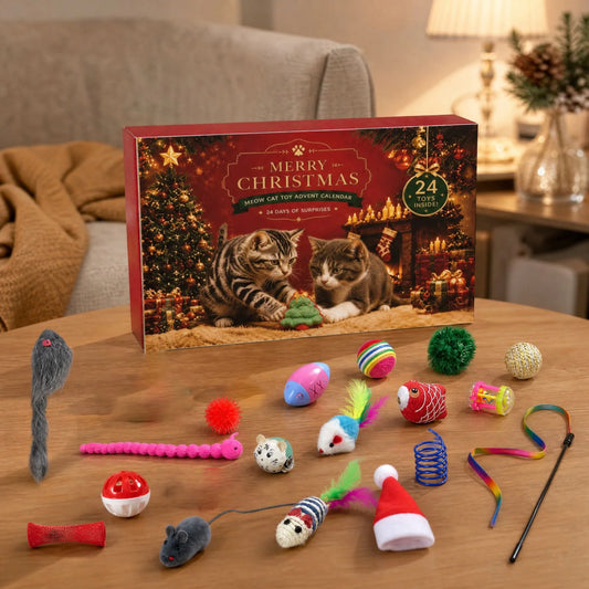Cat Toys Christmas Advent Calendar – 24 Days of Surprises for Cats